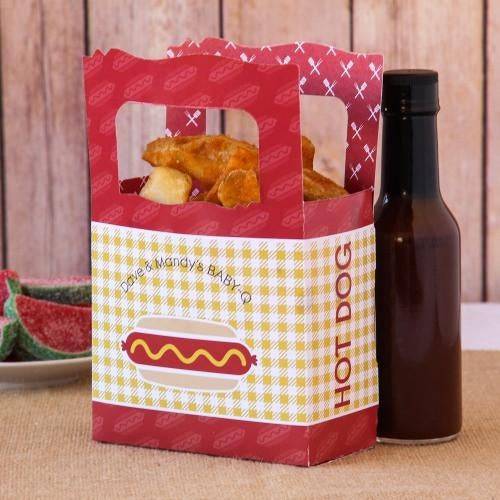 Hot Dog Favor Box ( Pack Of 20 ) - Mhalaty