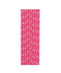 Hot Pink Stars Paper Straws - Mhalaty