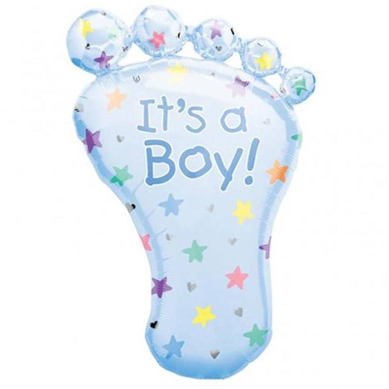 It'S A Boy Baby Foot Foil Balloon - Mhalaty