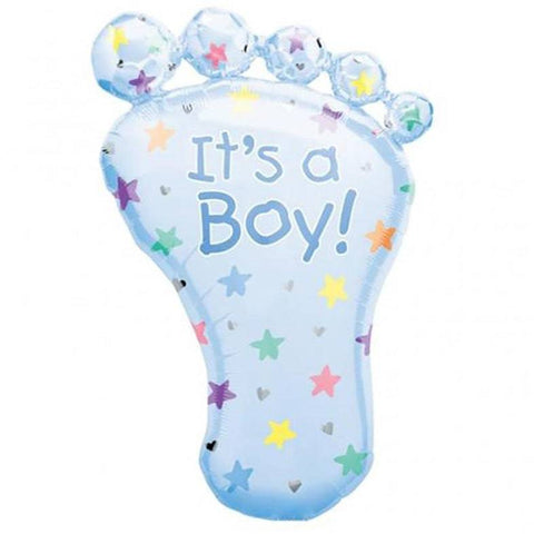 It'S A Boy Baby Foot Foil Balloon - Mhalaty