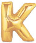 K Letter Giant Gold Balloon - 30 Inch - Mhalaty