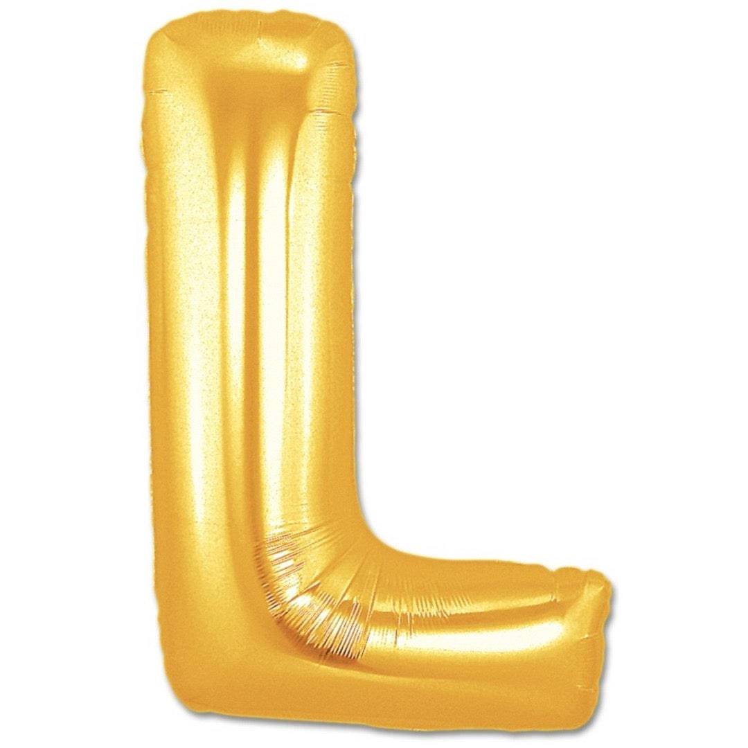 L Letter Giant Gold Balloon - 30 Inch - Mhalaty