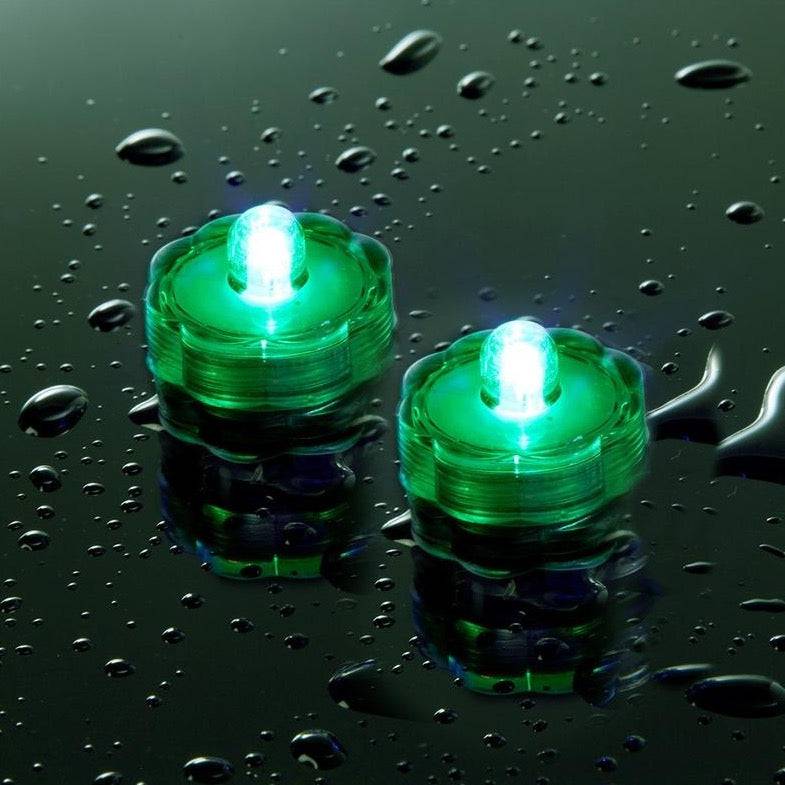 Led Battery Operated Submersible Green Tea Lights - Mhalaty