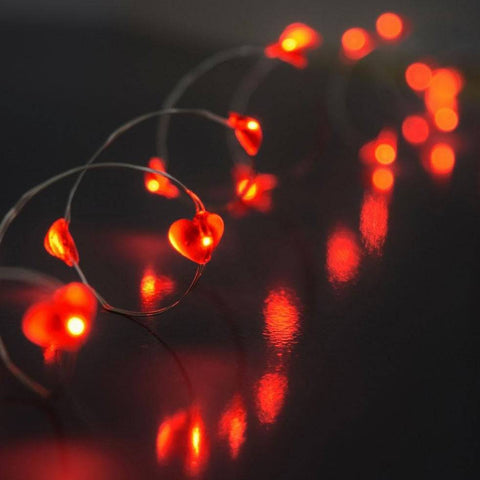 Led Red Heart Micro Fairy Lights Led Red Heart Micro Fairy Lights