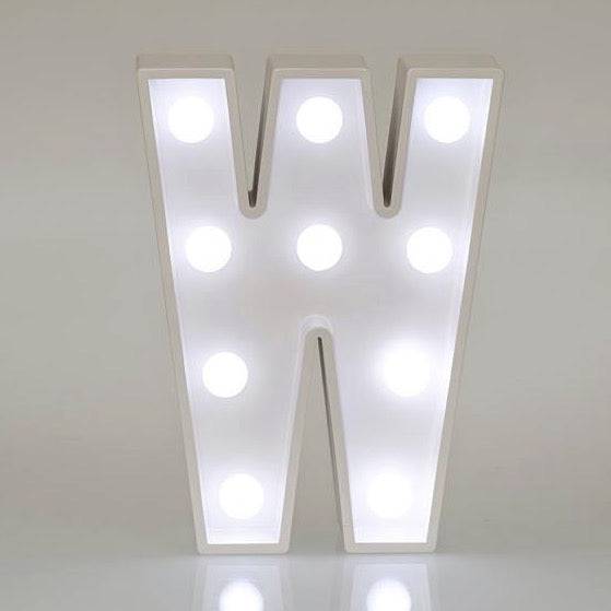 Light Up Letters & Symbols - W - Mhalaty
