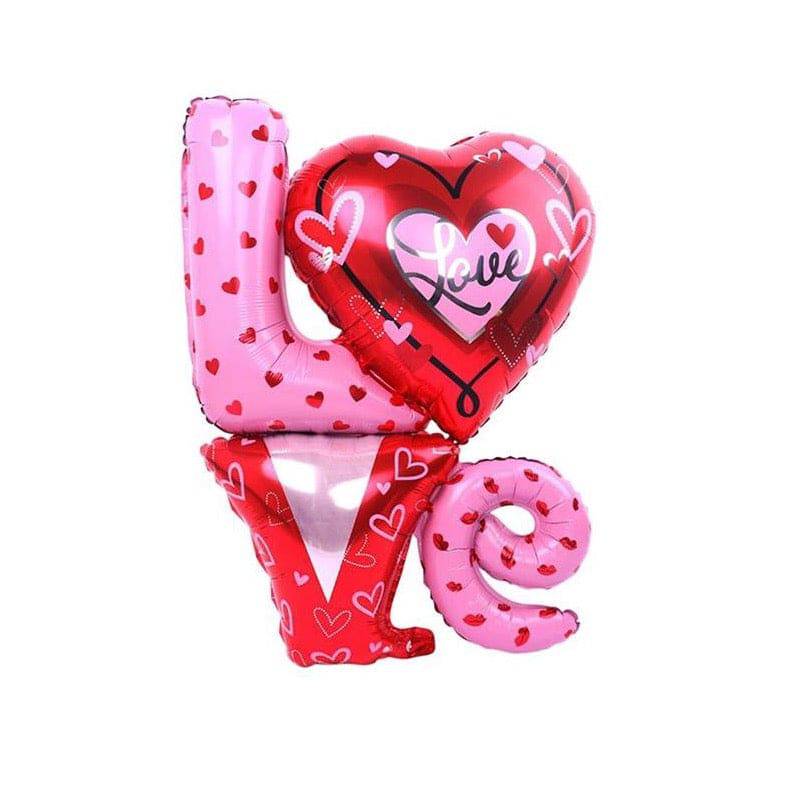 Love & Heart Foil Balloon - Mhalaty