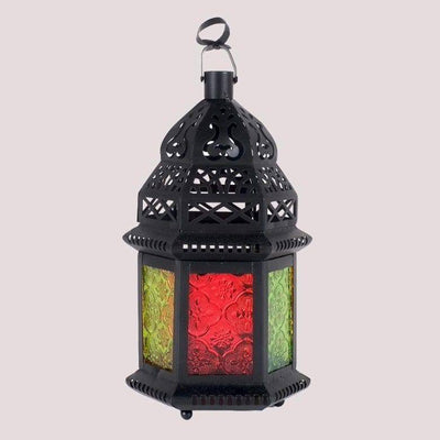 Medium Colored Doors Lantern - Mhalaty
