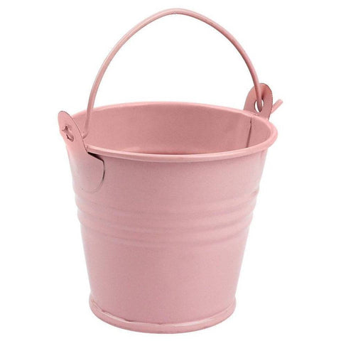 Metal Favors Bucket - Pink - Pack Of 6 - Mhalaty