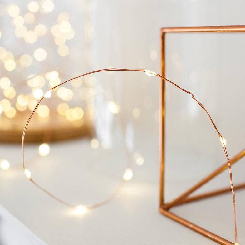 Micro 20 Led Warm White Fairy Lights On Copper Wire - Mhalaty