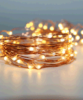 Micro 50 Led Warm White Fairy Lights On Copper Wire - Mhalaty