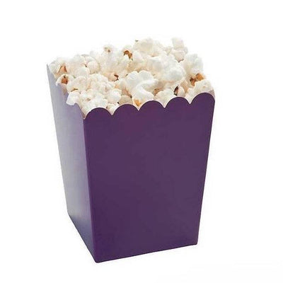 Mini Popcorn Boxes - Plum - 24 Pack - Mhalaty