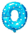 O Letter Blue Stars Balloon - 16 Inch - Mhalaty