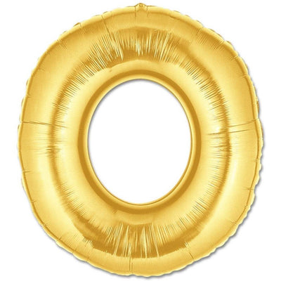 O Letter Giant Gold Balloon - 30 Inch - Mhalaty