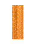 Orange Stars Paper Straws - Mhalaty