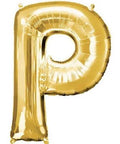 P Letter Gold Giant Foil Balloon 40 Inch - Mhalaty