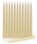 Patrician Premium Hand Dipped Candles 12 Inch Ivory - Pack Of 12 - Mhalaty
