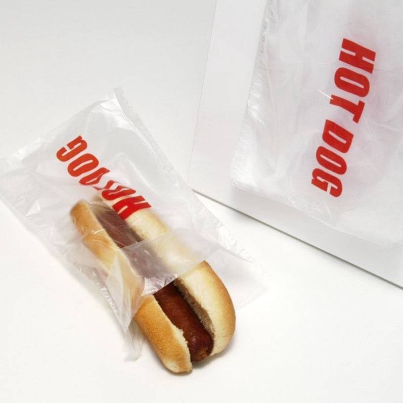 Printed Plastic Hot Dog Bag - 2,000 Bags - Mhalaty