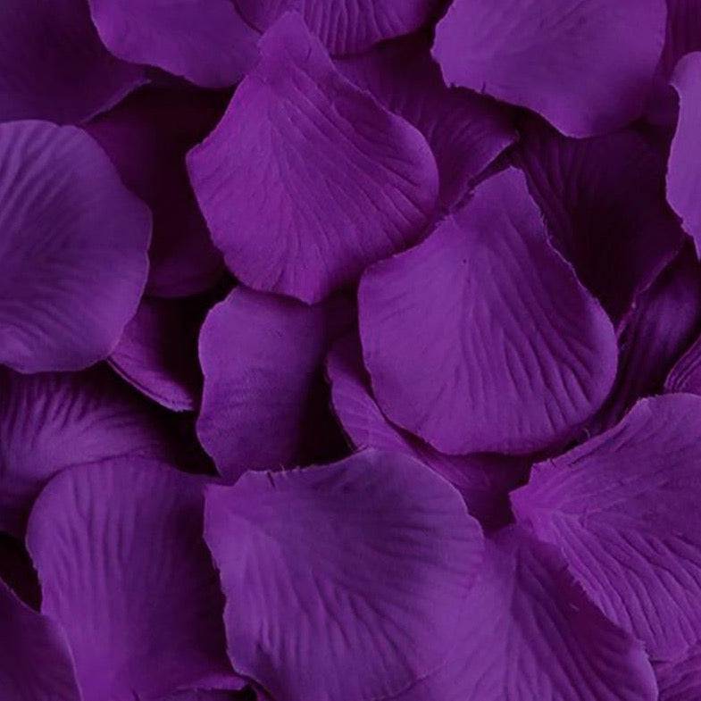 Purple Silk Rose Petals - 1000 Petals - Mhalaty