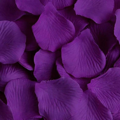 Purple Silk Rose Petals - 1000 Petals - Mhalaty