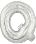 Q Letter Giant Silver Balloon - 30 Inch - Mhalaty