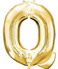 Q Letter Gold Giant Foil Balloon 40 Inch - Mhalaty