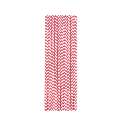Red Chevron Paper Straws Red Chevron Paper Straws