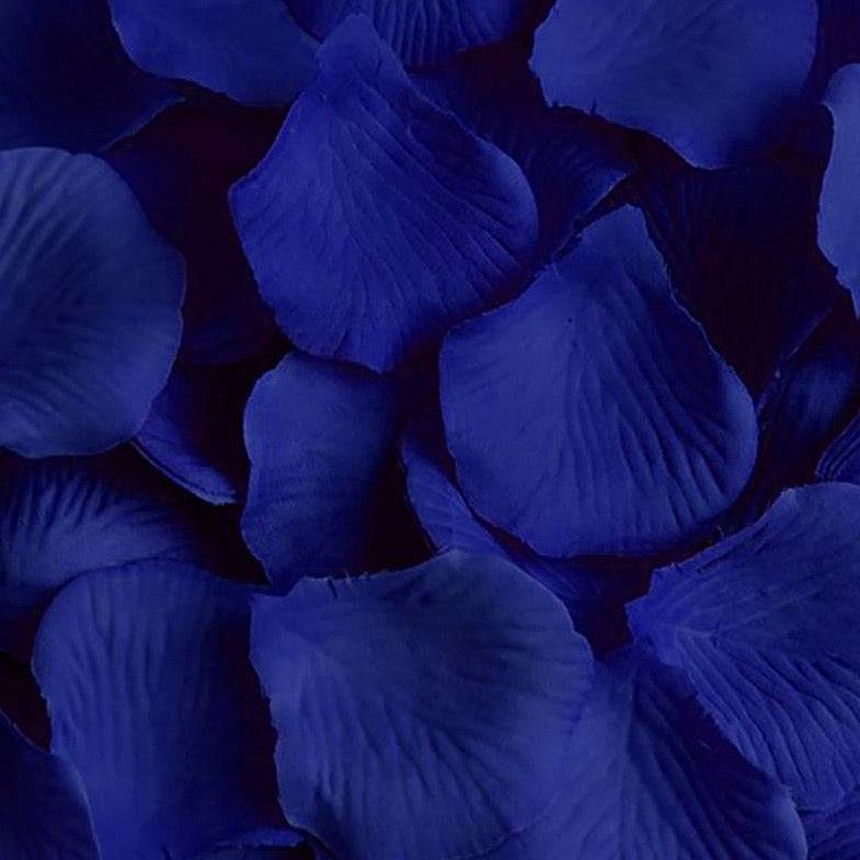 Royal Blue Silk Rose Petals - 1000 Petals - Mhalaty