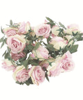 Silk Rose Flower Garland - peach pink - Mhalaty