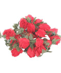 Silk Rose Flower Garland - Red - Mhalaty