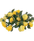 Silk Rose Flower Garland - Yellow - Mhalaty