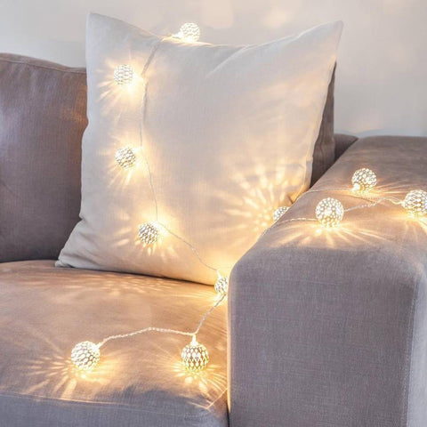 Silver Tangier Moroccan Fairy Lights - Mhalaty