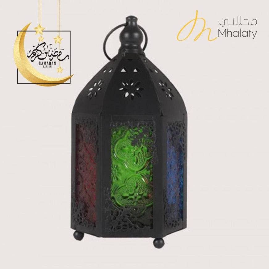 Small Black Colored Doors Lantern - Mhalaty