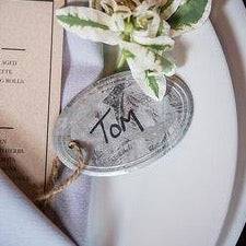 Tin Tags With Jute Hangers - Pack Of 8 Tin Tags With Jute Hangers - Pack Of 8