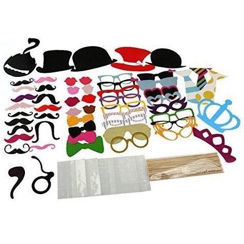 Tinksky 60Pcs Diy Funny Photo Booth Props Kit For Party - Mhalaty