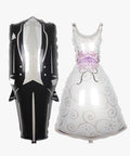 Wedding Dress & Tuxedo Foil Balloons - Mhalaty