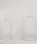 White Metal Birdcage Set - Mhalaty