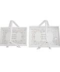 White Wooden Carry On Tray Set - Mhalaty