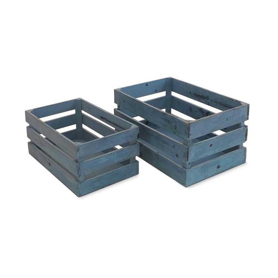 Wooden Crates - Blue - Mhalaty