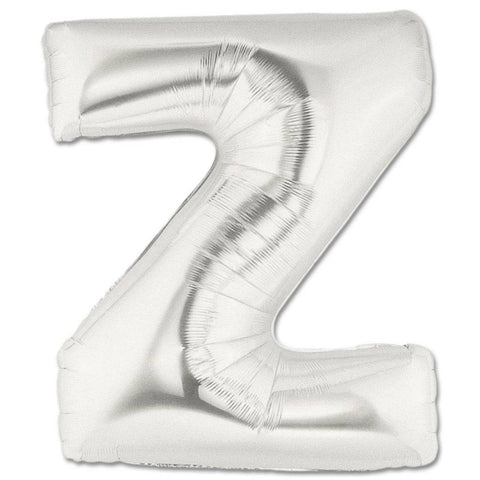 Z Letter Giant Silver Balloon - 30 Inch - Mhalaty