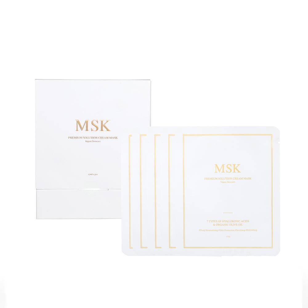 MSK - Premuim Solution Cream Masks - 27ml, 5ea - Mhalaty