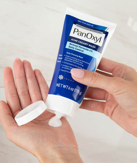 PanOxyl - Acne Creamy Wash Benzoyl Peroxide 4% Daily Control - Mhalaty