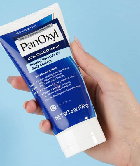 PanOxyl - Acne Creamy Wash Benzoyl Peroxide 4% Daily Control - Mhalaty