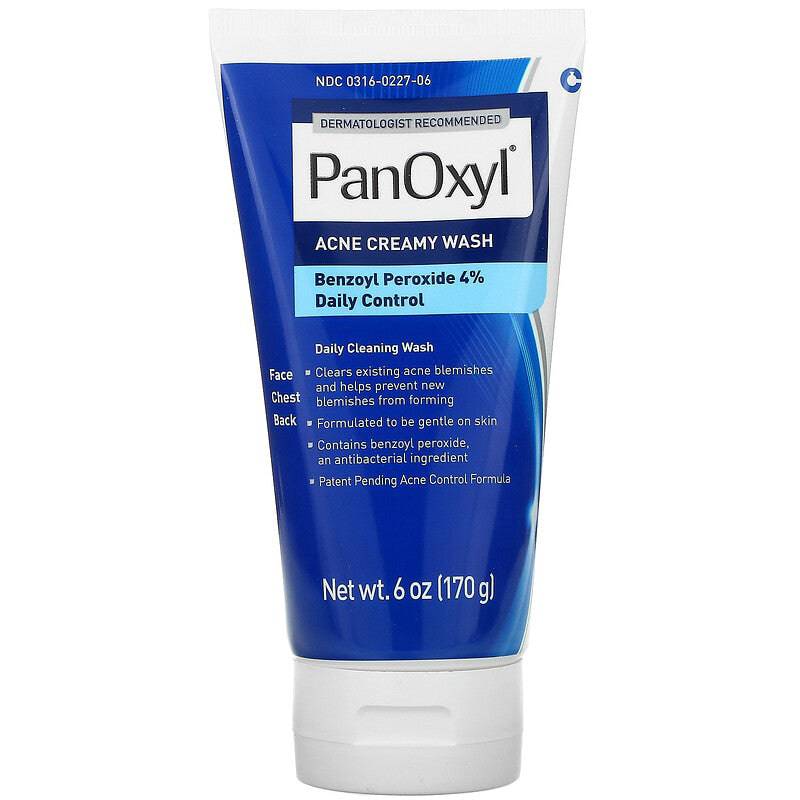 PanOxyl - Acne Creamy Wash Benzoyl Peroxide 4% Daily Control - Mhalaty