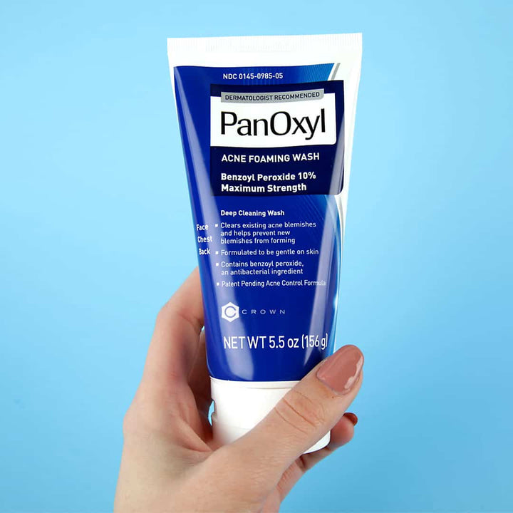 PanOxyl - Acne Foaming Wash Benzoyl Peroxide 10% Maximum Strength - Mhalaty