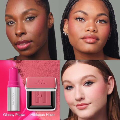 Haus Labs - Color Fuse Innovation Glassy Balm + Powder Blush Duo