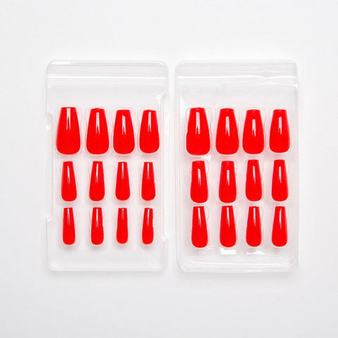 Rmoosh - Press-On Nails - Square Sexy Red Rmoosh - Press-On Nails - Square Sexy Red