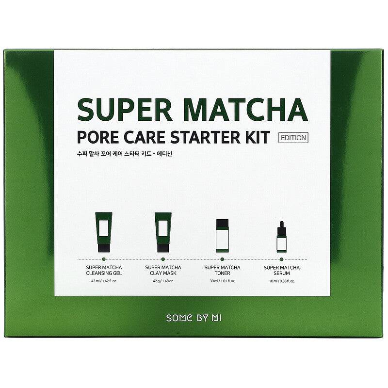 Some By Mi - Super Matcha Pore Care Starter Kit Edition - 4 Piece Set - Mhalaty