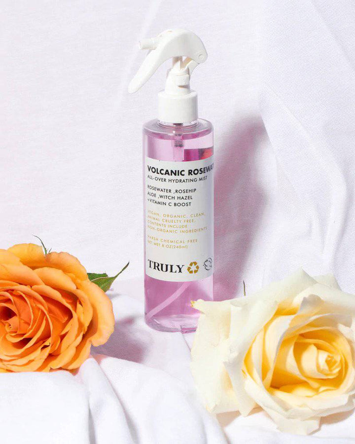 Truly - Volcanic Rosewater All‐Over Hydrating Mist - Mhalaty