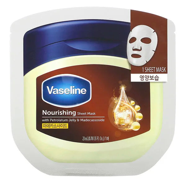 Vaseline - Nourishing Sheet Mask Petrolatum Jelly & Madecassoside - 23ml - Mhalaty