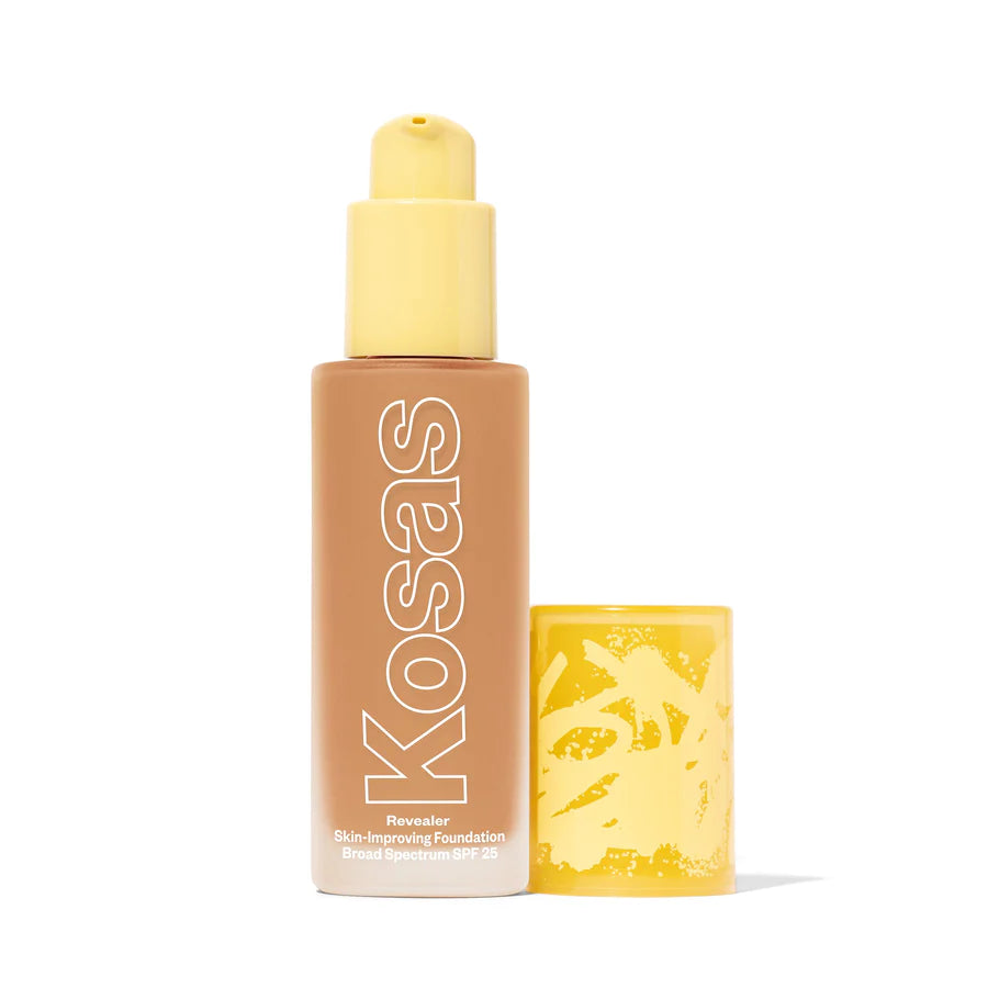 Kosas - Revealer Skin Improving Foundation SPF 25 - Medium Tan Warm 250 - Mhalaty